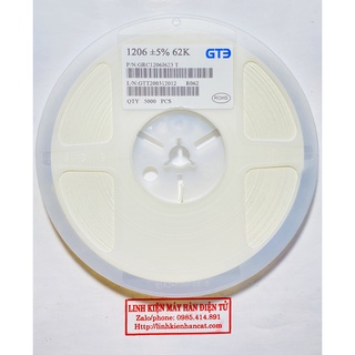 100 Con Điện Trở Dán 62K Kiểu 1206 SMD