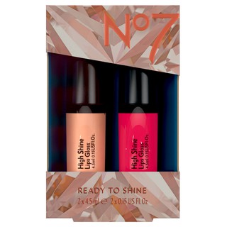 Bộ 2 son No7 Ready to Shine Lip Gloss Duo