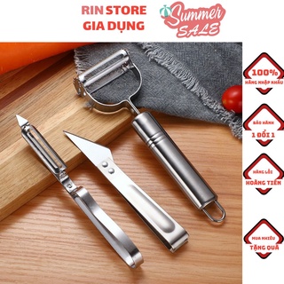 Bộ 3 Món Nạo củ quả inox đa năng 3 in 1 chống han gỉ, dụng cụ nạo củ quả và bào sợi nhanh chóng tiện lợi