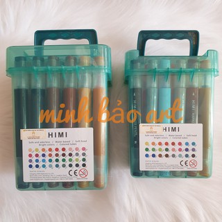 BỘ BÚT MARKER HAI ĐẦU HIMI SKIN-FRIENDLY 24/36 MÀU