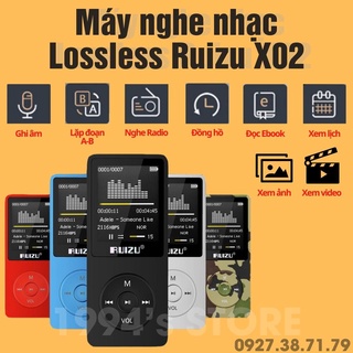 (CÓ SẴN) Máy nghe nhạc lossless Ruizu X02 bản 8Gb - Bản 2022 - Nghe nhạc, xem phim, xem ảnh, đọc Ebook, ghi âm ...