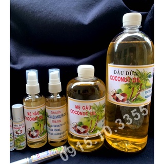 Dầu dừa nấu thủ công nguyên chất handmade MẸ NẤU- VÀNG ÓNG, THƠM LỪNG : 1lit- 500ml- 350ml -75ml -100ml