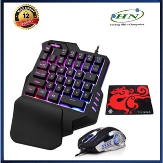[Mã SKAMSALE03 giảm 10% đơn 200k] [TẶNG LÓT CHUỘT] Bộ Bàn phím giả cơ K15 và chuột MZ17 game