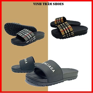 Dép lê thời trang quai ngang nam đế cao 4cm mang êm chân,hàng sẵn kho từ 38 - 43 [ Hoàn xu ]