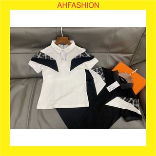 Áo thun nam polo giá rẻ cổ bẻ tay ngắn thêu logo mẫu mới 2 màu cao cấp AHFASHION