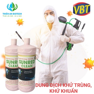 DUNG DỊCH KHỬ TRÙNG, KHỬ KHUẨN SUNRED CLEAN - GIẢI PHÁP CHỐNG DỊCH 1L