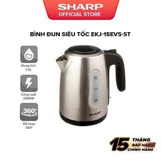 Bình Đun Siêu Tốc 1.5 Lít Sharp EKJ-15EVS-ST