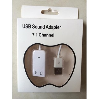 USB Sound Adapter 7.1 Có Dây - usb7.1 Usb chuyển thành âm thanh Máy Tính, Laptop Bị Lỗi jack Ra Loa