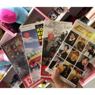 Hộp postcard EXO (30 postcard + 2 tấm sticker + 30 lomo)