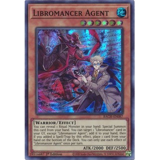 Thẻ bài Yugioh - TCG - Libromancer Agent / BACH-EN087'
