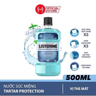 Nước súc miệng ngăn ngừa mảng bám Listerine Tartar Protection 500ml