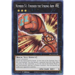 Thẻ bài Yugioh - TCG - Number 51: Finisher the Strong Arm / DLCS-EN120'