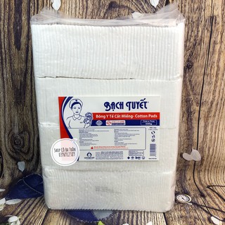 Bông Gòn Y Tế Cắt Miếng 7x7cm gói 500gr - Bông Bạch Tuyết Y Tế Cắt Miếng Sẵn