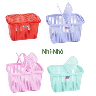 Rổ nắp quai xách đủ size( lớn-đại khách ib shop lấy link)