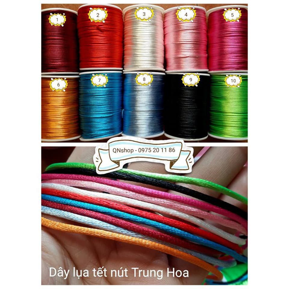 Dây lụa bóng tết nút