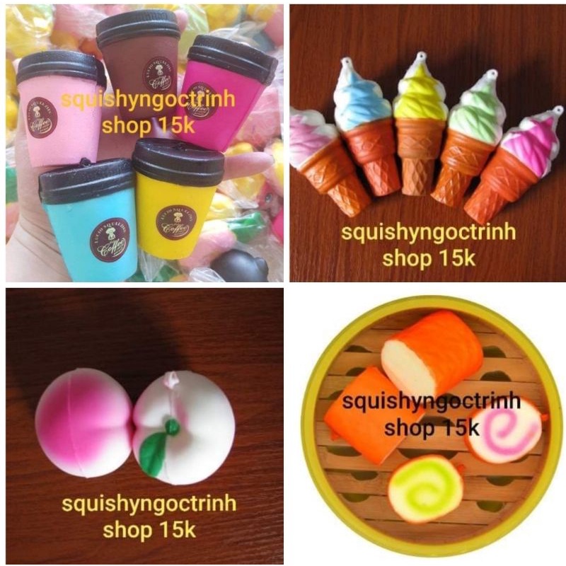 squishy mini 5 đến 7cm giá rẻ