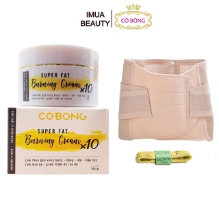 Kem Tan Mỡ Cô Bông x10 150g Tặng Gen Nịt Bụng Dán Định Hình Eo