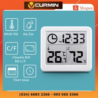 Nhiệt Ẩm Kế Điện Tử 3 Trong 1 Trắng, Nhỏ gọn - Sang Trọng - Chính Xác