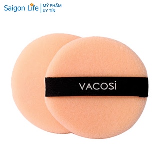 Bộ 2 Bông Phấn Khô Vacosi Tròn, Nhỏ - BP01