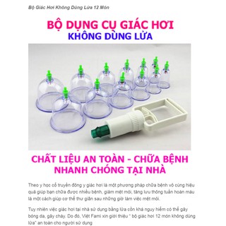 BÔ GIÁC HƠI 12 MÓN KHÔNG DÙNG LỬA