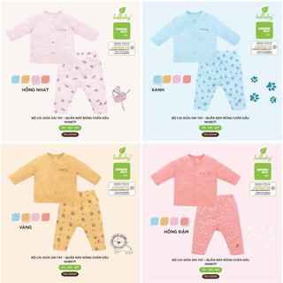 Bộ cài giữa dài tay sơ sinh Petit Lullaby [NH667P]