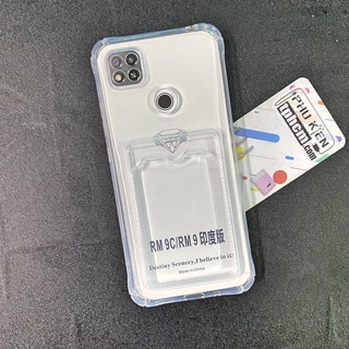 Ốp Lưng Xiaomi Redmi 9C - Redmi 10A - Poco C3 Dẻo Trong Suốt Có Khe Đựng Thẻ