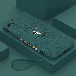 Ốp điện thoại QIANZI họa tiết phi hành gia cho oppo F11 A54 A53 A15 A15S A93 4G A9 A5 2020 A5S A7 A12 A3S A12E A5 A31