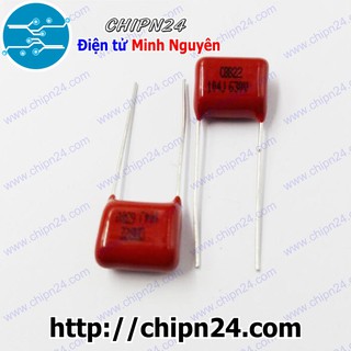 [5 CON] Tụ CBB 630V 104J 104 (0.1uF) 15mm
