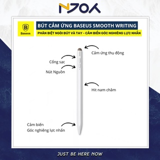 Bút Cảm Ứng Stylus BASEUS Smooth Writing Capacitive Chuyên Dụng Dành Cho iPad Cảm Biến Góc Nghiêng Lực Nhấn NJOYSHOP