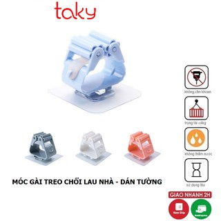 Móc Treo Chổi Và Cây Lau Nhà Dán Tường - Taky, Sản Phẩm Tiện Dụng, Dễ Lắp Đặt, Không Khoan Đục 4028