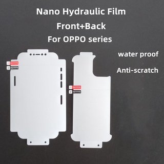 Ốp Điện Thoại Hydrogel Mềm Bảo Vệ Toàn Diện 360 Độ Cho OPPO Reno 3 4 5 6 7 Pro Plus 4SE K5 K7 Find X2 X3 X5 Pro