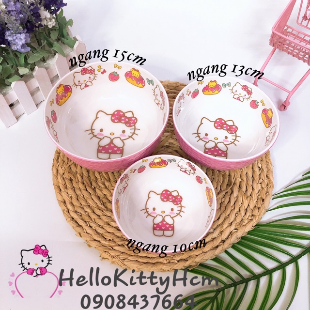Chén melamin Hello Kitty