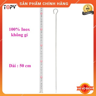 Xiên que Inox TopV 53cm, phù hợp cho bếp TopV V5Plus, Inox cao cấp, không gỉ, xiên nướng inox, siêu bền, xiên que nướng