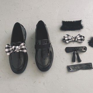 (Sẵn + clip) Giày loafer 4 chi tiết