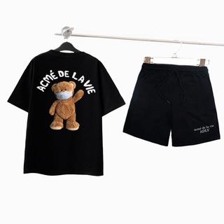 Bộ Thể Thao Nam Nữ ADLV Bộ Quần Áo thun Unisex ADLV BEAR MARK (BỘ 11-12)