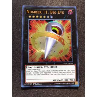 THẺ BÀI YUGIOH Number 11: Big Eye - BLLR-EN066 - Ultra Rare 1st Edition