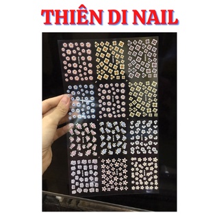 Stick hoa - tấm siêu to khổng lồ, stick hoa dán móng Thiên Di Nail