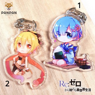 Móc Khoá Anime Mica Acrylic Re:Zero 3 (6cm)