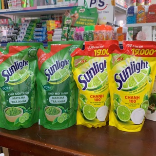 Nước Rửa Chén Sunlight Túi 750g Chanh/Trà Xanh