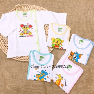 ÁO TAY DÀI / TAY NGẮN BOSSINI 100% COTTON cho bé sơ sinh 3-8kg