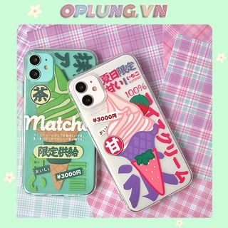Ốp lưng iphone Kem mát mẻ silicon dẻo iphone 11 7plus 8plus x xsmax 11pro max 12pro 12promax 13promax t114