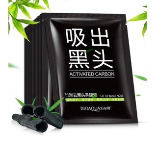 Combo 10 miếng mặt nạ lột mụn đầu đen ở mũi chiết xuất Than Tre Hoạt Tính - Siêu Phẩm Lột Mụn