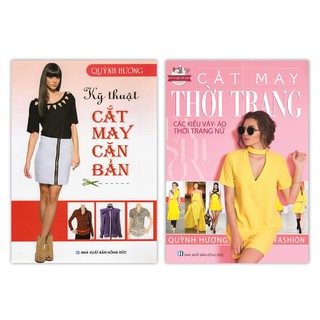 Sách - Bộ Kỹ Thuật Cắt May Căn Bản - Cắt May Thời Trang - Các Kiểu Váy, Áo, Thời Trang Nữ (Bộ 2 Cuốn)