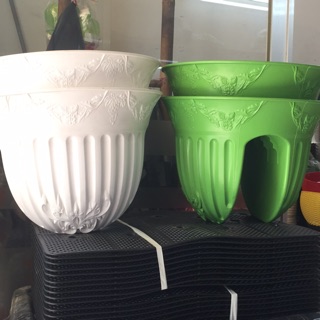Combo 2 chậu kẹp lan can 38x28cm