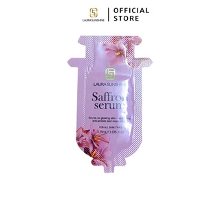 1 gói Serum dưỡng trắng tinh chất Nhuỵ hoa nghệ tây Laura Sunshine Saffron Serum Mini 1,5ml