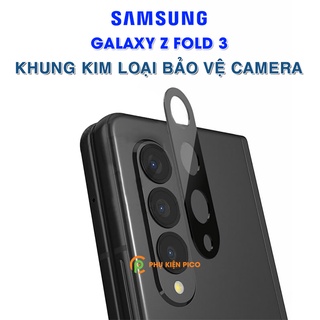 Dán camera Samsung Z Fold 3 khung kim loại bảo vệ an toàn camera sau - Ốp viền camera Samsung Galaxy Z Fold 3