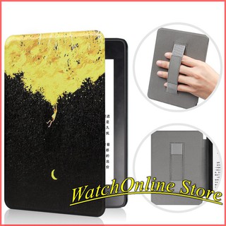 Bao da Kindle Paperwhite 1/2/3/4 (10th) có đai xỏ ngón họa tiết Trăng đêm