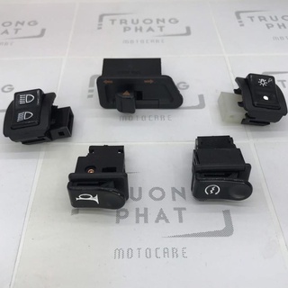 Bộ 5 Nút công tắc wave rs, wave a 100, wave s 100, wave 50cc hàng cao cấp