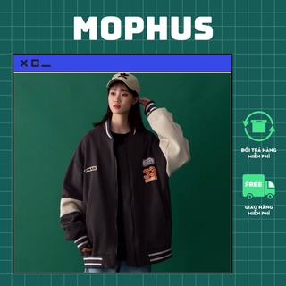 Áo khoác nữ nam bomber unisex áo bomber chất nhung tăm 33 Mophus MB004
