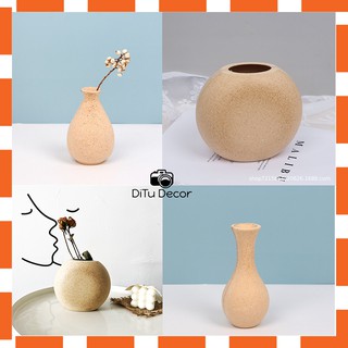 Lọ hoa trang trí chụp ảnh, bình hoa phong cách cổ điển, đơn giản - DiTu Decor